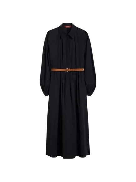 Женское платье Max Mara Marmo миди, с поясом, синее