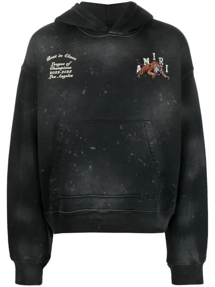 Мужская худи Amiri Vintage Tiger, черная