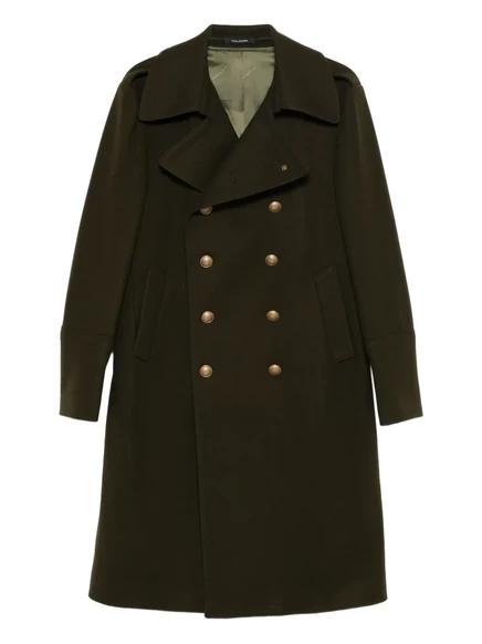 Двубортное пальто на пуговицах от Tagliatore green
