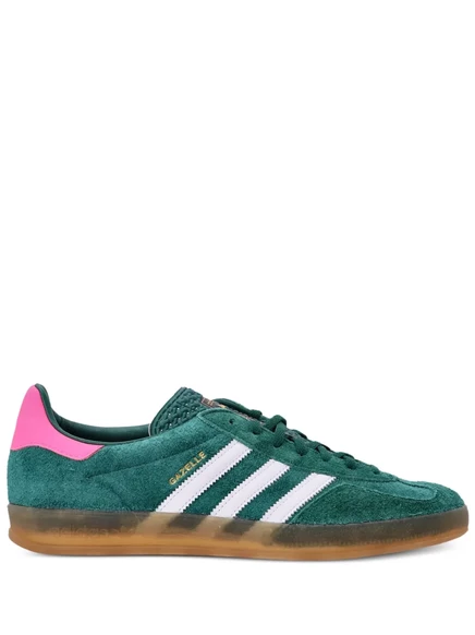 Мужские кроссовки Adidas Gazelle Indoor, замша, зеленые