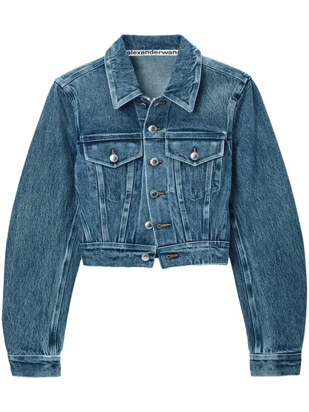 Женская джинсовая куртка Alexander Wang, синяя