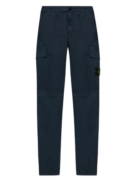 Мужские брюки-карго Stone Island из хлопка, темно-синие