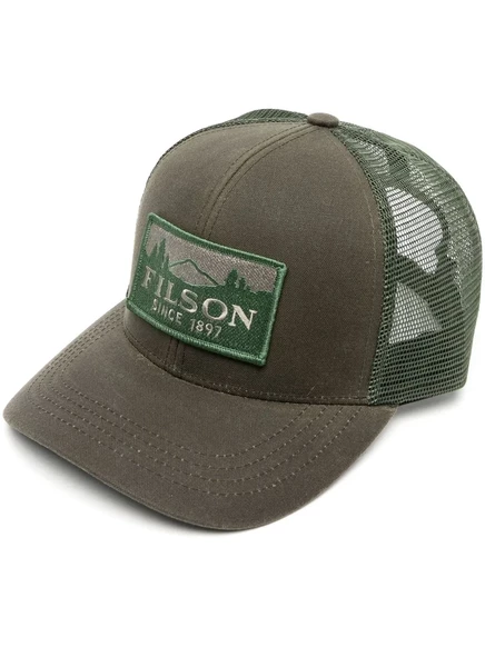 Мужская кепка filson logger с нашивкой, хаки