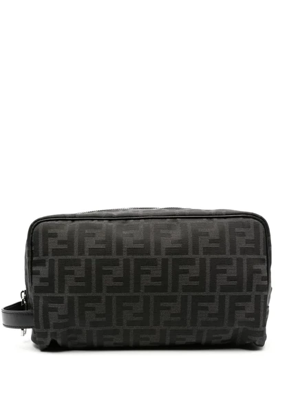 Мужской несессер Fendi с мотивом FF, черный