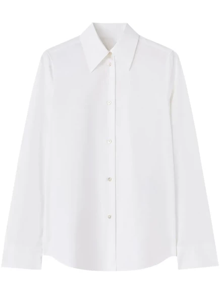 Женская рубашка Jil Sander хлопковая, белая