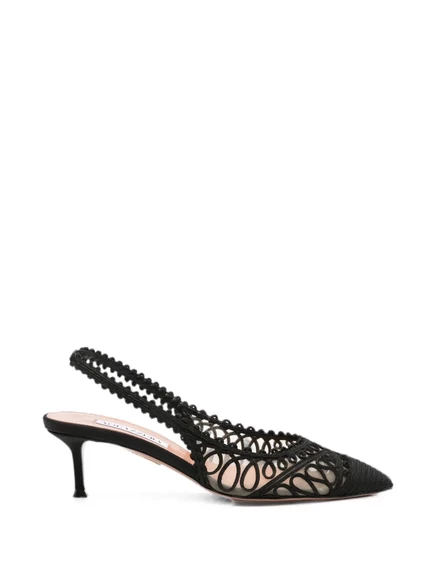 Женские туфли Aquazzura Kahlo с ремешком, черные