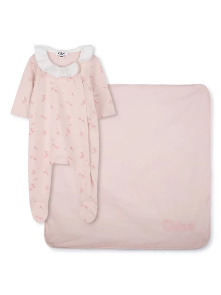 Пижама для девочек Chlo Kids из органического хлопка, розовая