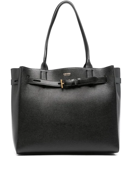 Женская сумка-тоут Tom Ford кожаная, черная