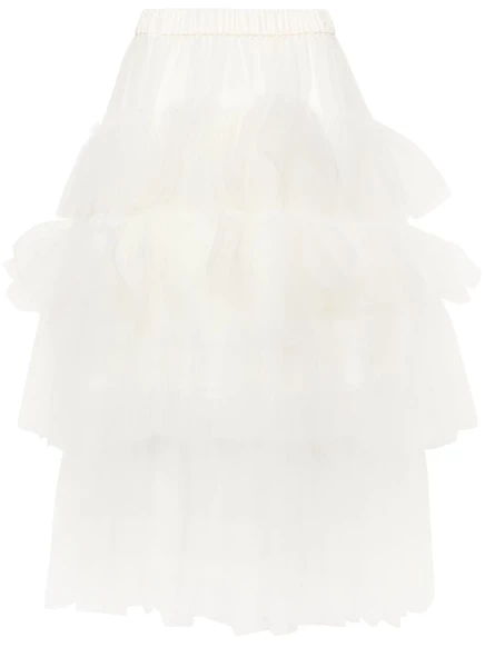 Тюлевая юбка миди от Simone Rocha white