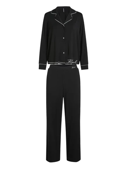 Женская пижама Karl Lagerfeld Signature, черная