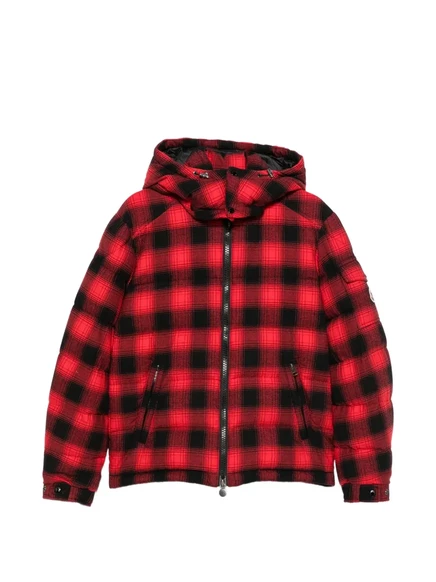 Мужская куртка Moncler Airor в клетку, красная