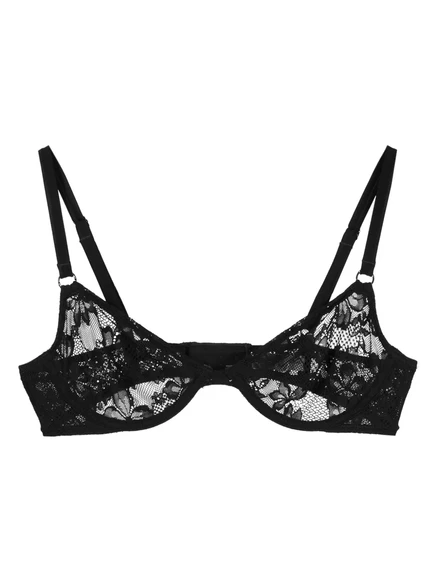 Женский бюстгальтер Fleur du Mal Le Stretch деми, черный