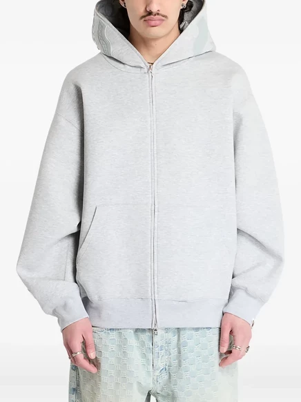Толстовка с капюшоном на молнии с рисунком акулы BATHING APE® grey