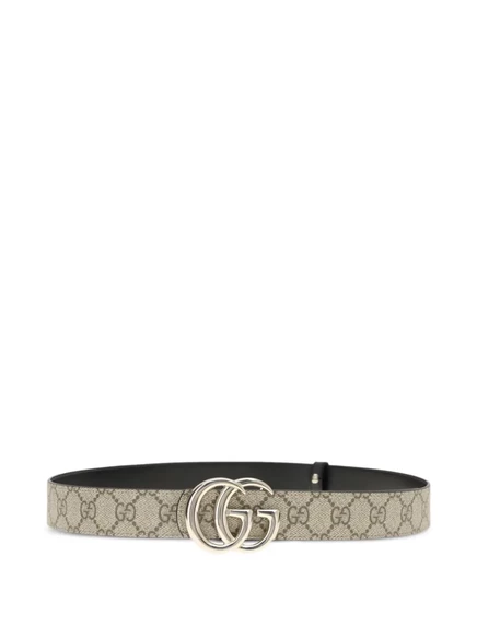 Ремень Gucci GG Marmont двусторонний, бежевый/черный