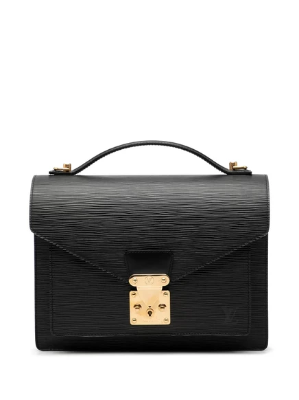 Сумка-мессенджер Louis Vuitton Pre-Owned Monceau 28 Epi, черная