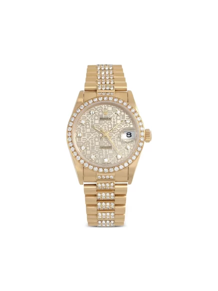 Женские часы Rolex Datejust 31 мм золото 18К, бриллиантовый безель