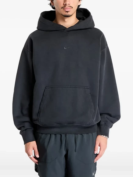 Мужское худи Nike Swoosh из френч-терри, черное