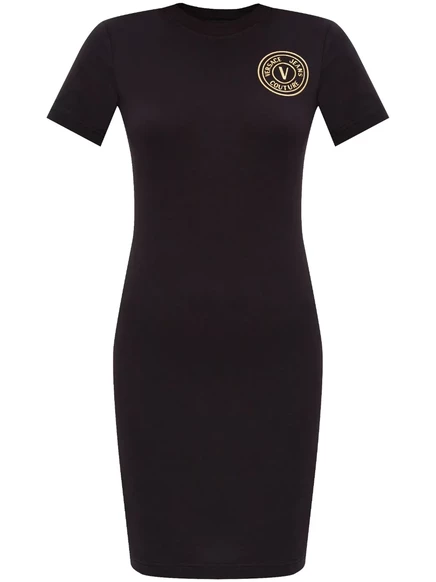 Женское платье Versace Jeans Couture V-Emblem, черное