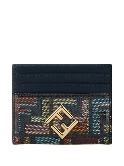 Женский картхолдер Fendi с логотипом FF, синий
