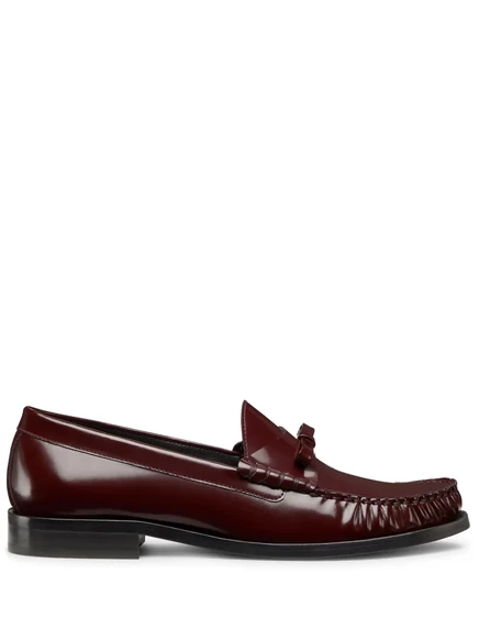 Женские лоферы Stuart Weitzman Lottie Bow, темно-красные