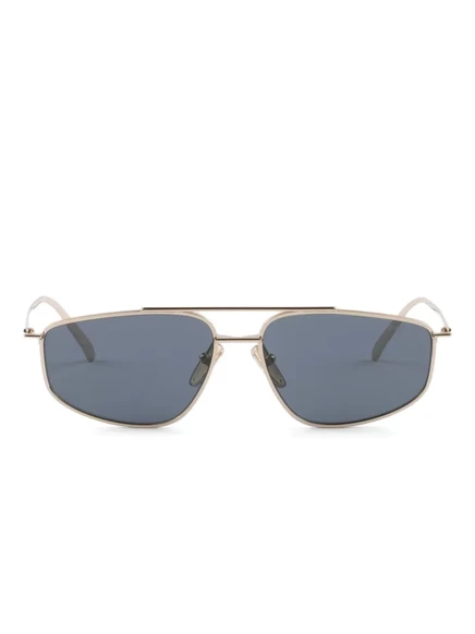 Женские солнцезащитные очки Prada Eyewear с геометрической оправой, золотистые