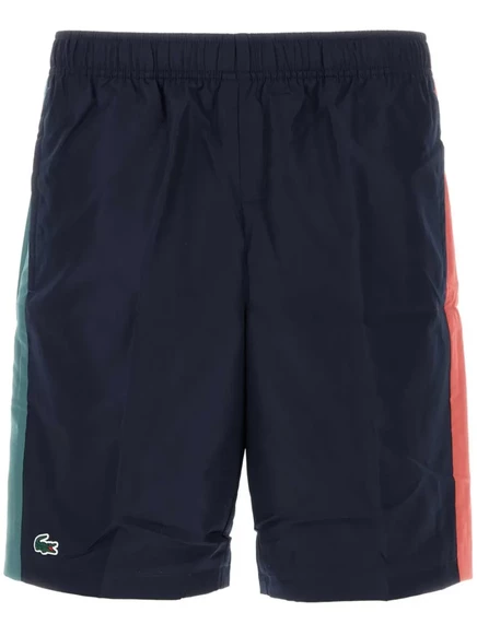 Мужские бермуды Lacoste колор-блок, синие