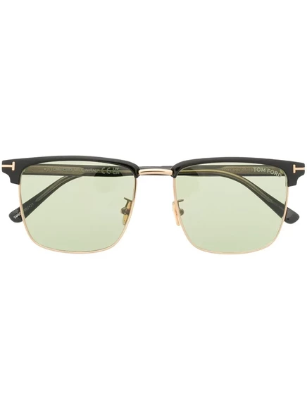 Мужские солнцезащитные очки TOM FORD Wayfarer, черные