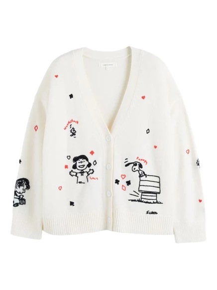 Женский кардиган Chinti & Parker x Peanuts, кремовый
