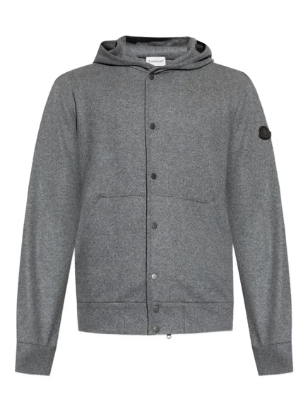 Куртка с капюшоном Moncler Felpa grey