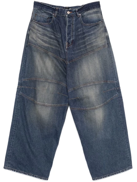 Джинсы с нашивкой с логотипом Balenciaga  blue