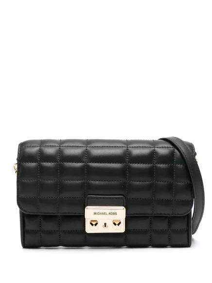 Большая кожаная сумка через плечо Michael Michael Kors от Tribeca black