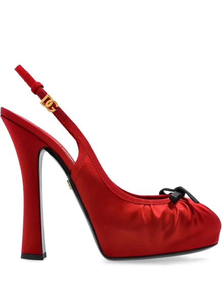 Туфли-балетки Dolce & Gabbana 105 мм  red