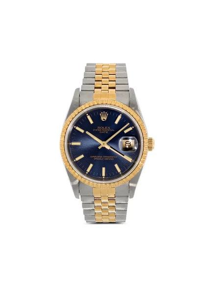 Часы Rolex Datejust диаметром всего 34 мм blue
