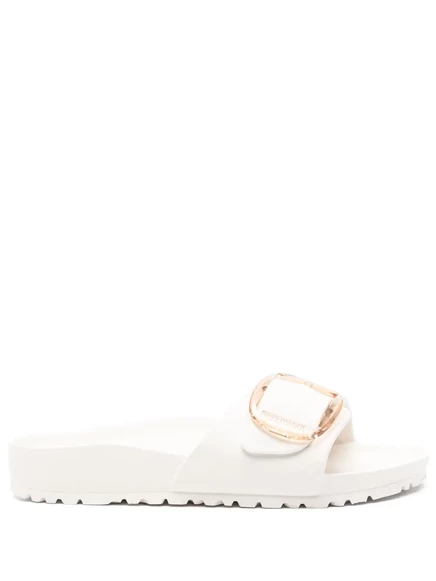 Унисекс шлепанцы Birkenstock Madrid с крупной пряжкой, бежевые