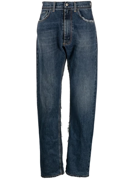 Мужские джинсы Maison Margiela Pendleton зауженные, синие