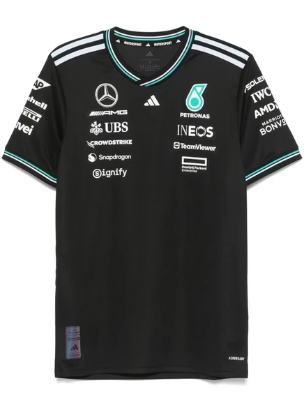 Мужская футболка adidas Pilot Mercedes-AMG Petronas, черная