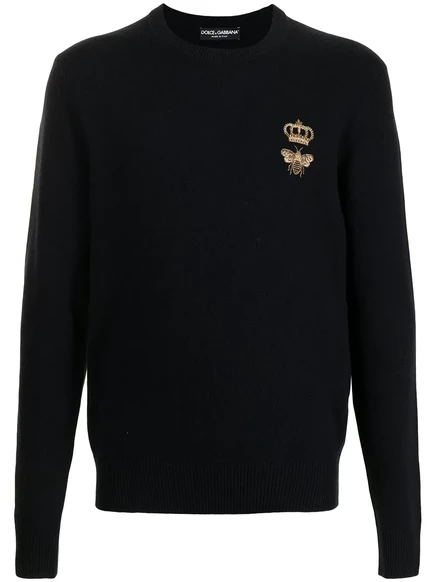 Джемпер с нашивкой с логотипом Dolce & Gabbana black