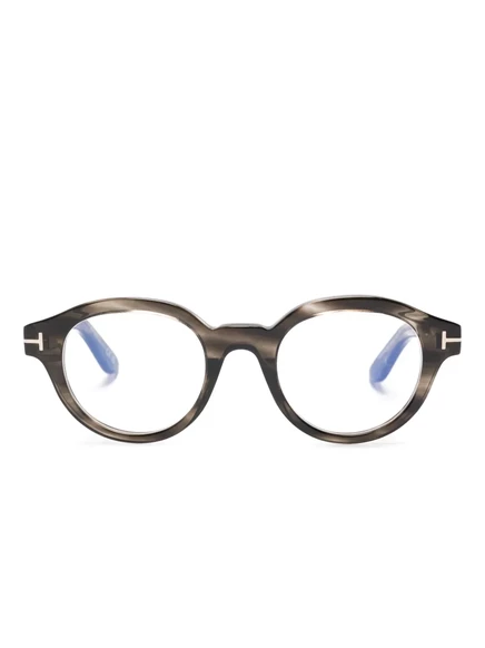 Унисекс очки Tom Ford Eyewear круглые, коричневые