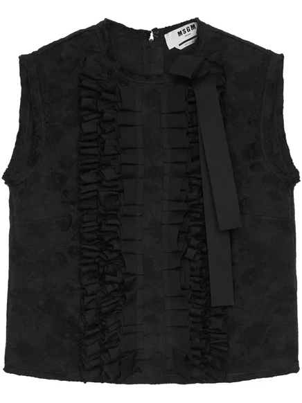 Топ с оборками от MSGM black