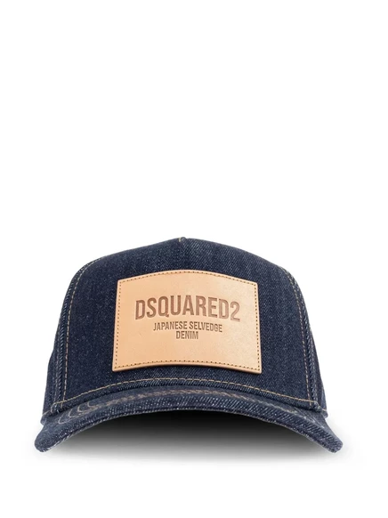 Мужская кепка DSquared2 джинсовая, синяя