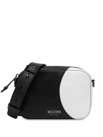 Мужская кожаная сумка на плечо Moschino