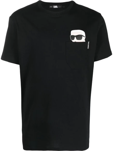 Футболка с карманом Karl Lagerfeld Ikon 2.0 black