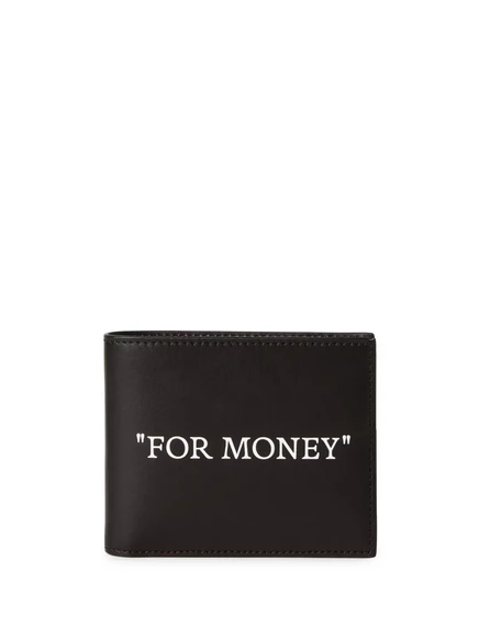 Мужское портмоне Off-White «For Money» из кожи, черное