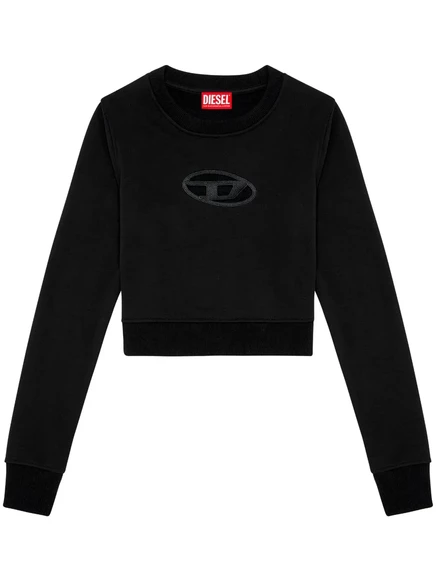 Укороченная толстовка Diesel F-Slimmy-Od black