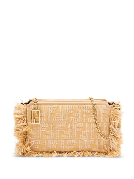 Сумка-клатч FENDI с бахромой из багета neutrals