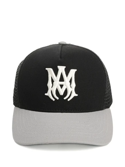 Унисекс бейсболка Amiri MA Trucker, черная