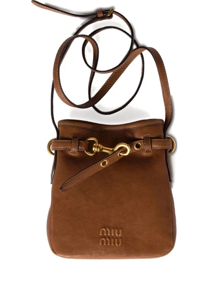 Сумка на кожаном ремешке Miu Miu brown