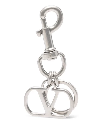 Мужской брелок Valentino Garavani VLogo Signature, серебристый