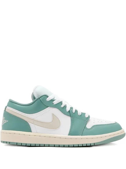 Унисекс кроссовки Nike Air Jordan 1 Low кожаные, зеленые