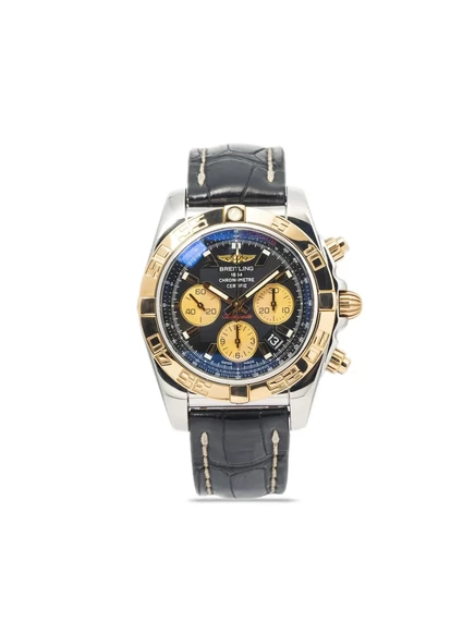 Мужские хронограф часы Breitling Chronomat 44 мм подержанные, синие